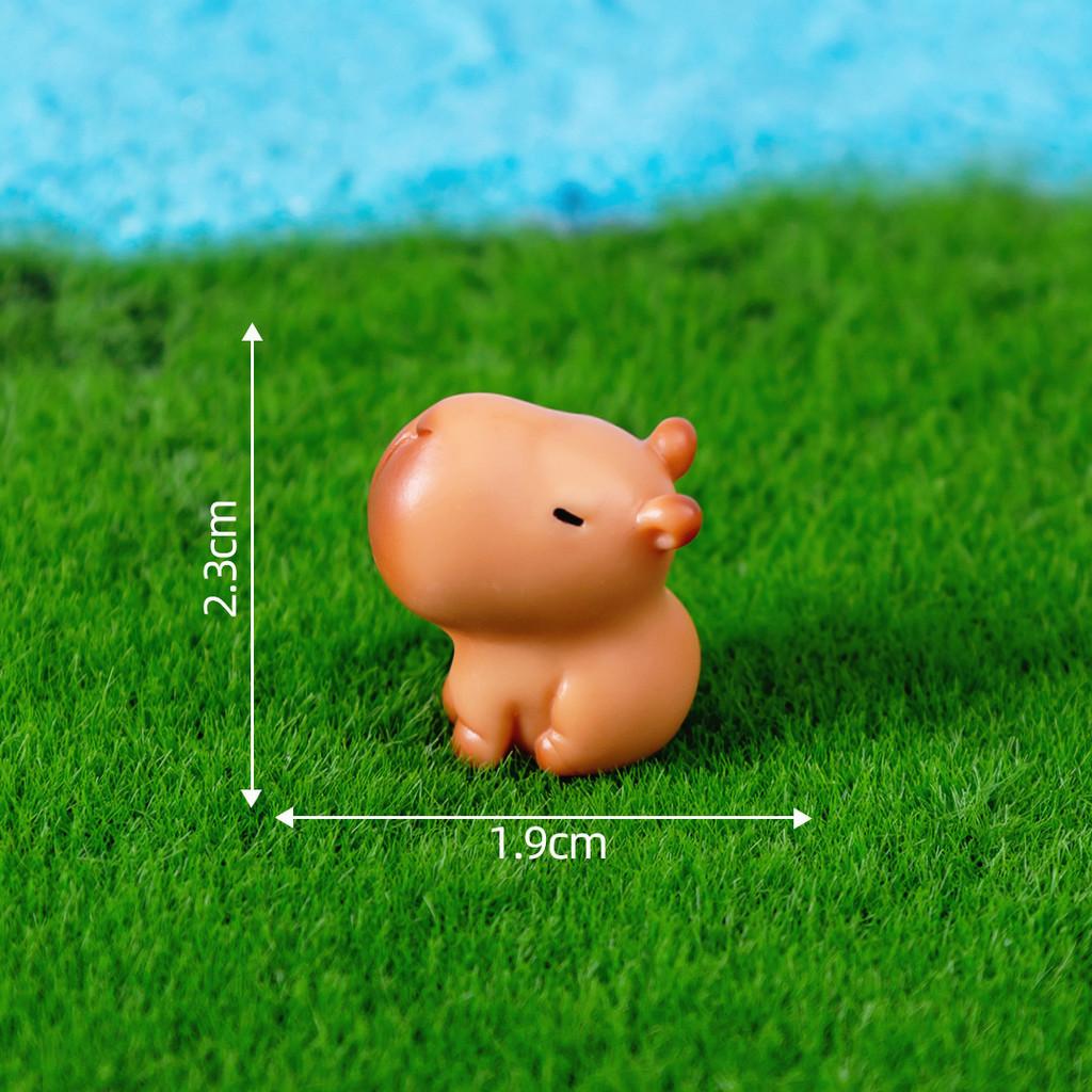 Cute Capybara Mini Figure Blind Box Decorations Resin Craft Toy Car Desk Ornament
