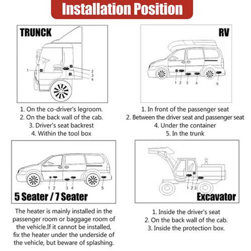 5 кВт 24 В дизельный автомобильный воздушный обогреватель с зажиганием, медный автомобильный парковочный обогреватель, портативный автономный обогреватель с дистанционным управлением
