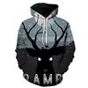 Толстовка с 3D принтом мультфильма Диснея «Бэмби» для детей, модный повседневный пуловер с капюшоном и длинными рукавами, теплая детская кофта на флисовой подкладке
