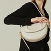 Genuine Leather Spring/Summer Shoulder Bag Niche Crossbody Cowhide Pleated Underarm Saddle Bag