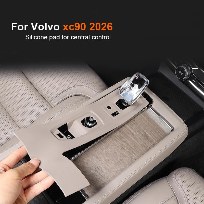 Для Volvo XC90 панель беспроводной зарядки центральной консоли силиконовая подставка 2026 автомобильный интерьер подставка под подстаканник противоскользящая подставка