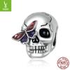 Vintage Skull Diy Beads Loose Beads, Dark Wind 925 Silver Beaded Accessories Scc2232