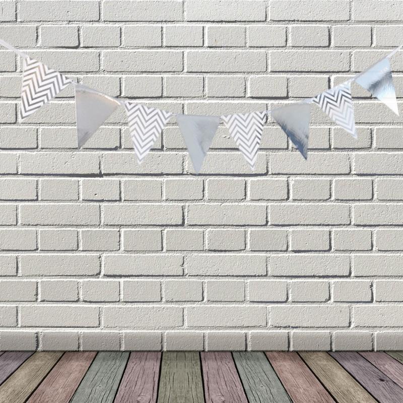 Metallic Bunting Birthday Party Triangle Pennant Decoration Photography Props for Adult Teen Birthday Party Decoration