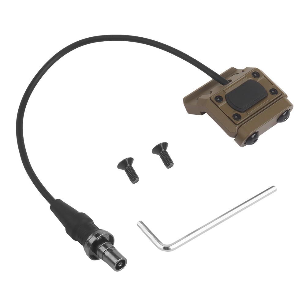 UN Metal Side Wired Switch for PEQ Laser Light Crane SF 2.5mm Connectors Flashlight Side Mount Picatinny Rail Compatible