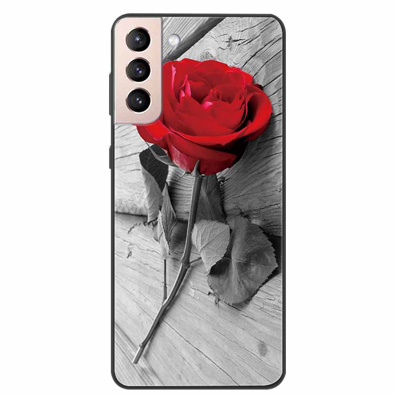 Для Samsung Galaxy S21 FE 5G чехол с мультяшной росписью, мягкие чехлы из ТПУ для телефонов Galaxy S21FE S 21 FE, силиконовая задняя крышка, милый чехол