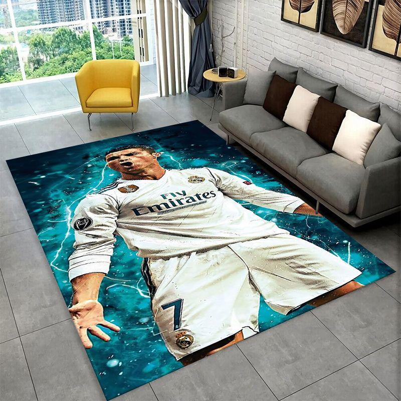Футбольная звезда Козел Р Роналду CR7 Нескользящий ковер для гостиной, спальни, игровой комнаты, коврик для пола, ковер для домашнего декора, ковер в комнату