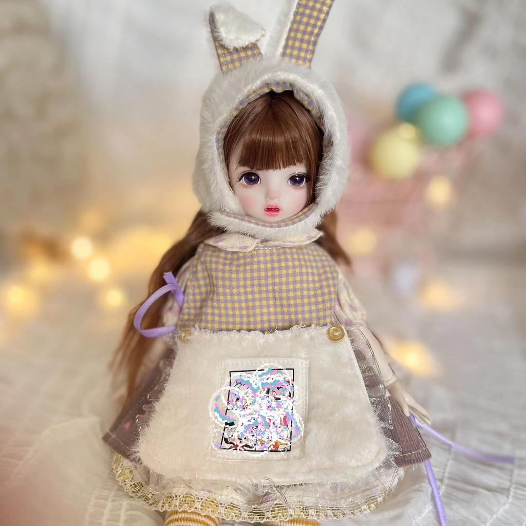 30cm BJD1/6 Doll Makeup Changing Doll 6-point Articulated Doll 3D Real Eye Girl Toy Manual Dressing Doll