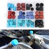 77 Pcs/Box Universal Car Air Conditioner Dust Covers Replacement Vehicle A/C System High Low Side Port Caps Accessory