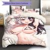 Постельное белье с аниме-рисунком Комплект одеял Покрывало Наволочка Домашний Декор Подарок на День Рождения (1 пододеяльник + 2 наволочки, без наполнителя)