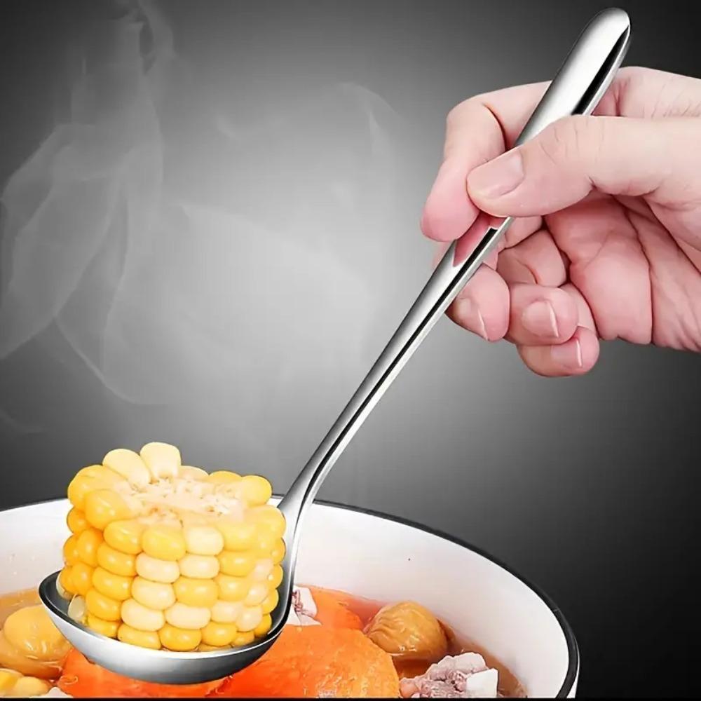 Premium Stainless Steel Spoons Durable Serving Spoons Tableware Soup Spoon Restaurant