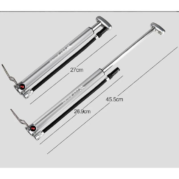 WEST BIKING 140psi High-pressure Bike Pump with Gauge for Fork Hand Cycling Tire Inflator Schrader Presta Valve Bicycle Pump