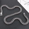 Винтажное массивное ожерелье с цепочками шириной 12 мм для мужчин, массивное ожерелье из нержавеющей стали в стиле панк, ювелирные изделия на Хэллоуин, мужские ожерелья
