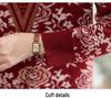 Chic Autumn/Winter Velvet-Lined Half-High Collar Warm Sweater for Stylish Middle-Aged & Elderly Women