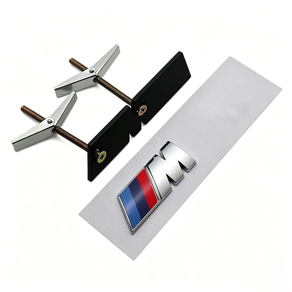 QXFA9 1Pcs M Logo 3D ABS Car Styling Front Grille Badge Emblem Accessory For BMW M M2 M3 M4 M5 M6 G80 G06 G07 G42 G14 G15 G16 F82 F20