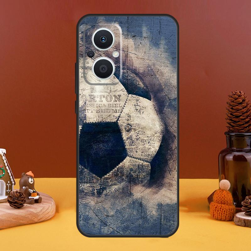 Football Soccer Ball Case For OPPO Reno 10 Pro 11 F 4 5 6 7 8 Lite 4Z 5Z 8T OPPO Find X5 X2 X3 Lite X6 Pro Cover