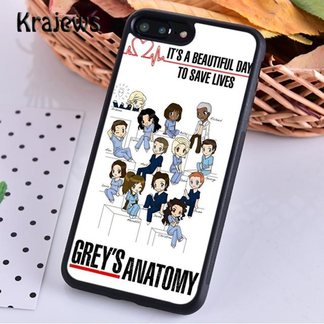 Krajews Анатомия Грей Цитаты ТВ Сериал Для iPhone 17 Air 16 Чехол для Телефона Cover 15 14 plus 12 13 pro max Fundas