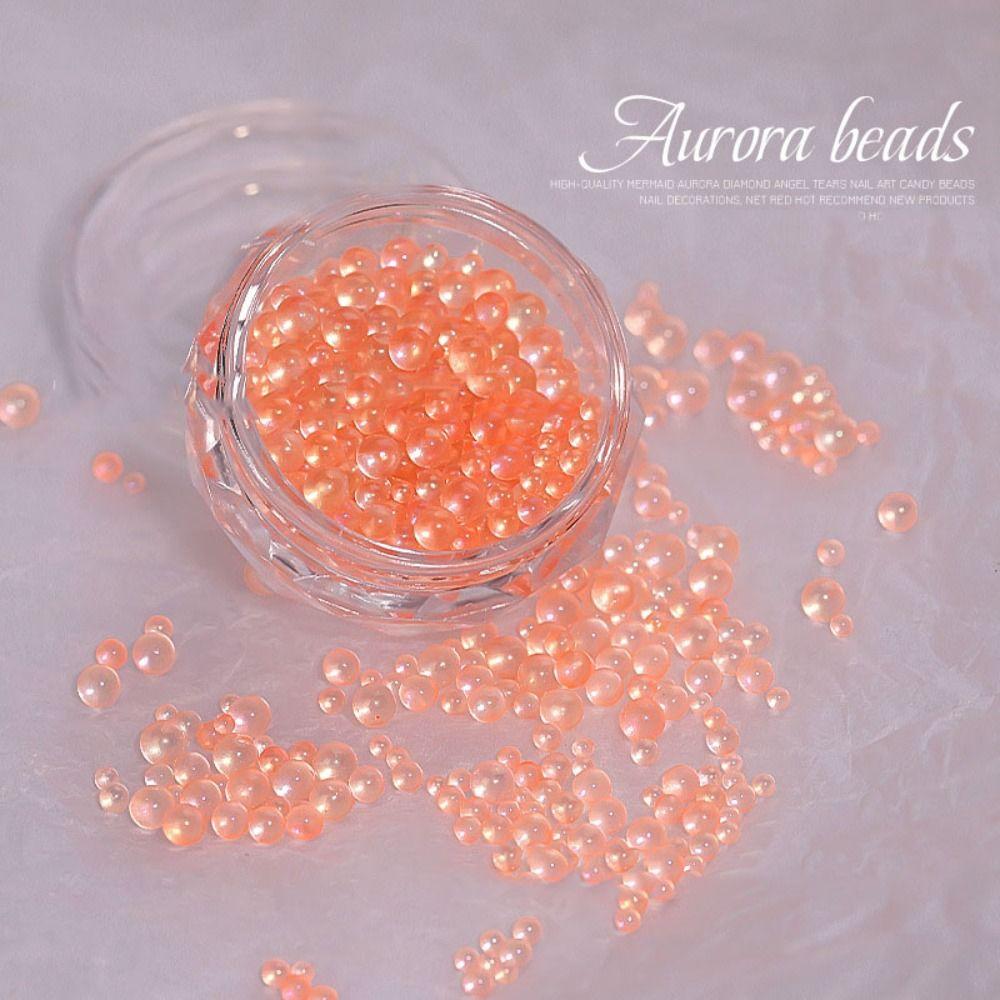 Glass Nail Art Aurora Bubble Beads 3D Nail Art Bubble Bead High Quality 3D Nail Art Decoration