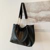 Stylish Large Tote Bag For Women In Black White Brown Or Coffee With Chic Design And Soft Pu Material