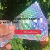Bird Deterrent Holographic Tape 1 Roll Double Sided Reflective Scare Ribbon No Harm to Birds for Outdoor Yard Orchard Use