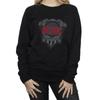 AC/DC Womens/Ladies Black Ice With Red Sweatshirt