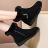 Women's Ankle Boots Snow Boots Winter Thick Cotton Shoes Flat Bottom Plush Warm Comfort Non Slip Cotton Boots