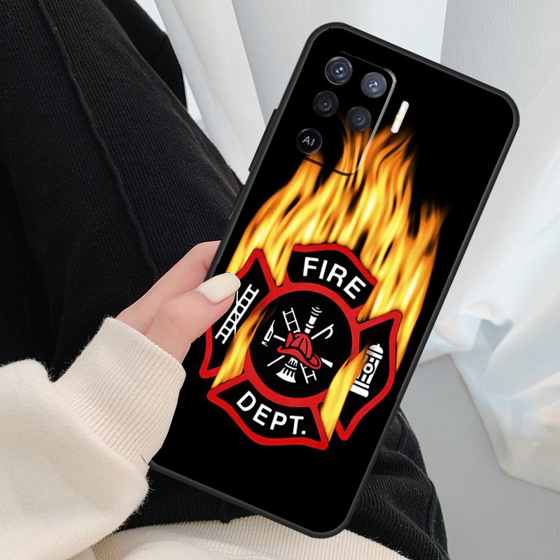 Firefighter Heroes Fireman Phone Case For OPPO A5 A9 2020 A31 A53 A53S A1K A15 A16 A52 A72 A83 A91 A93 A54 A74 A94
