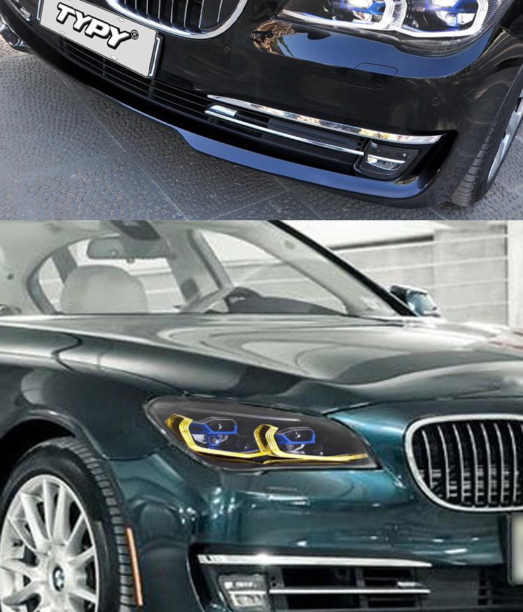 09-15 BMW 7 серии F02 Блок-фара с новым светодиодным стеклом, ДХО и указателями поворота
