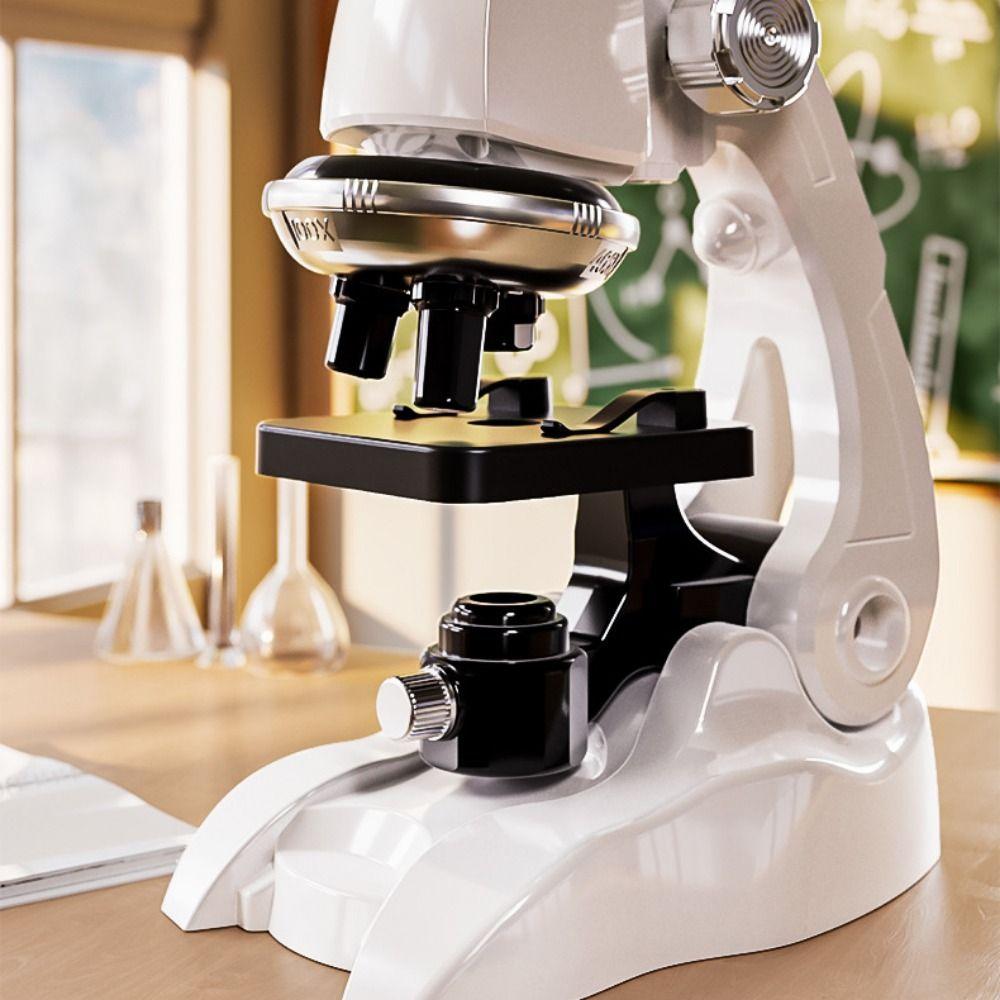 HD Children Microscope Kit Adjustable Child Biological Microscope Toy  Children Gift