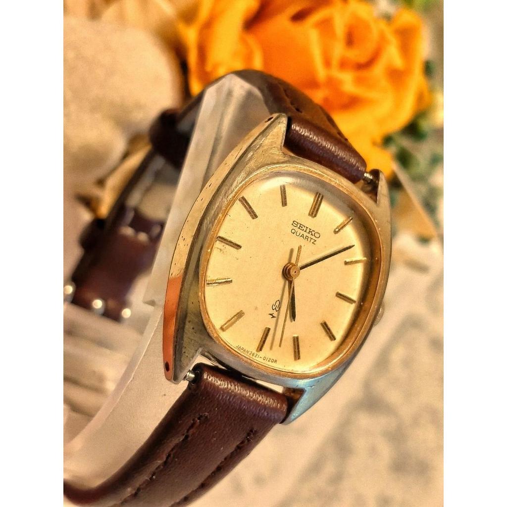 Used Working item SEIKO QUARTZ Seiko Quartz Chariot Ladies Watch New Belt Vintage Antique