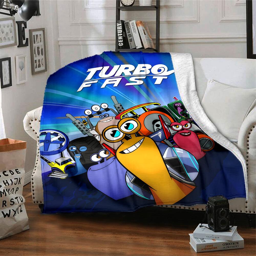 1pc TURBO2 Blanket, Gift, for Men and Women, Soft Blanket, Good for Sofa Bed Couch Travel, Lightweight Flannel Blanket