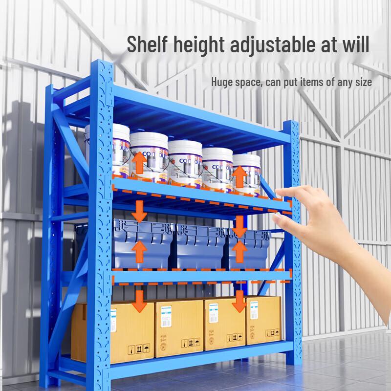 Industrial 4-Layer Heavy-Duty Storage Shelf