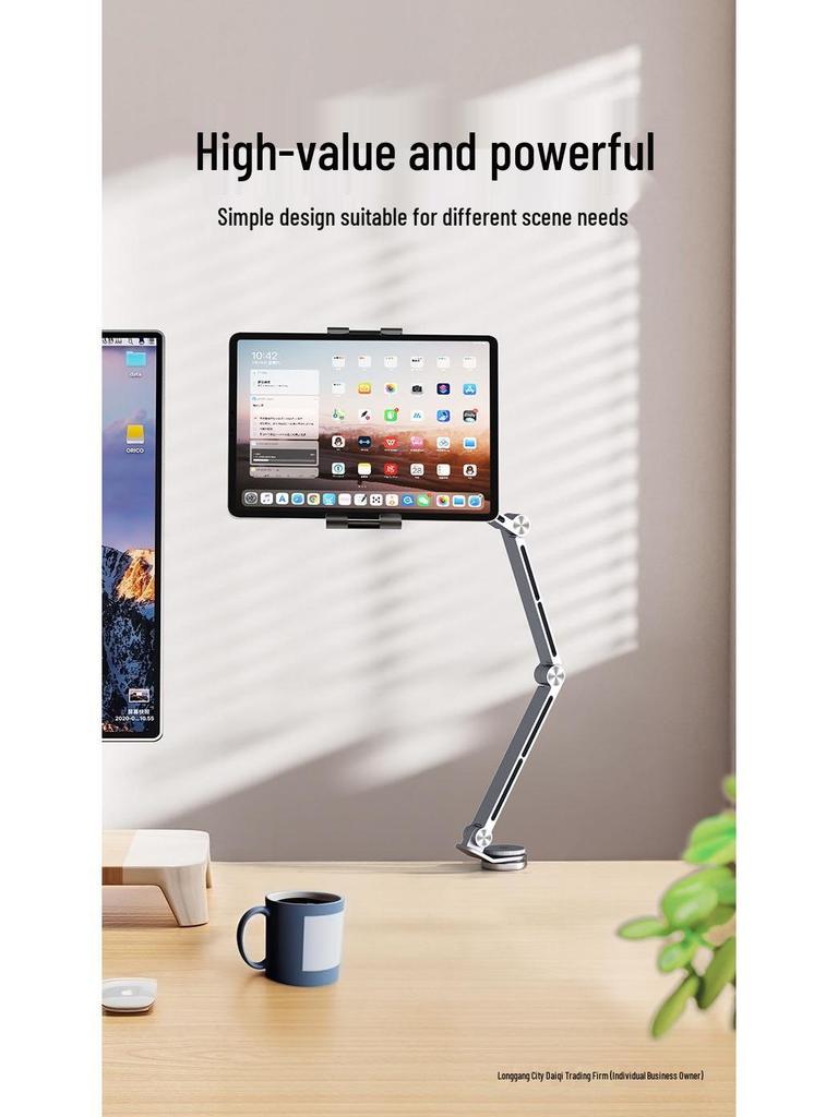 2025 Rotatable Aluminum Tablet Stand with Adjustable Arm