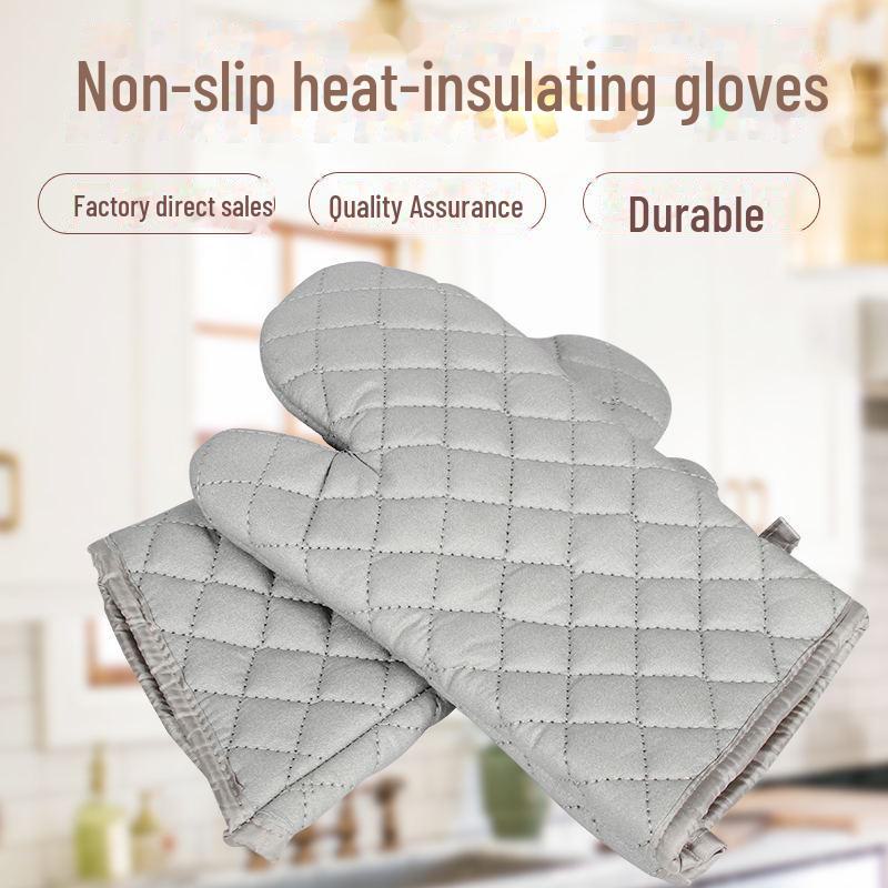 Хлопковые термостойкие нескользящие кухонные прихватки с усиленной изоляцией