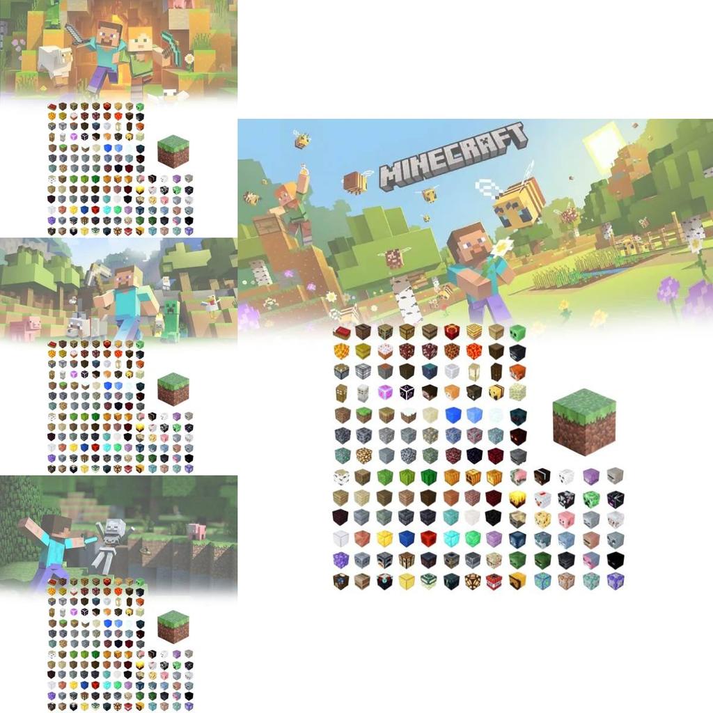 Магнитные строительные блоки Minecraft для детей Образовательная игрушка Подарок для мальчиков