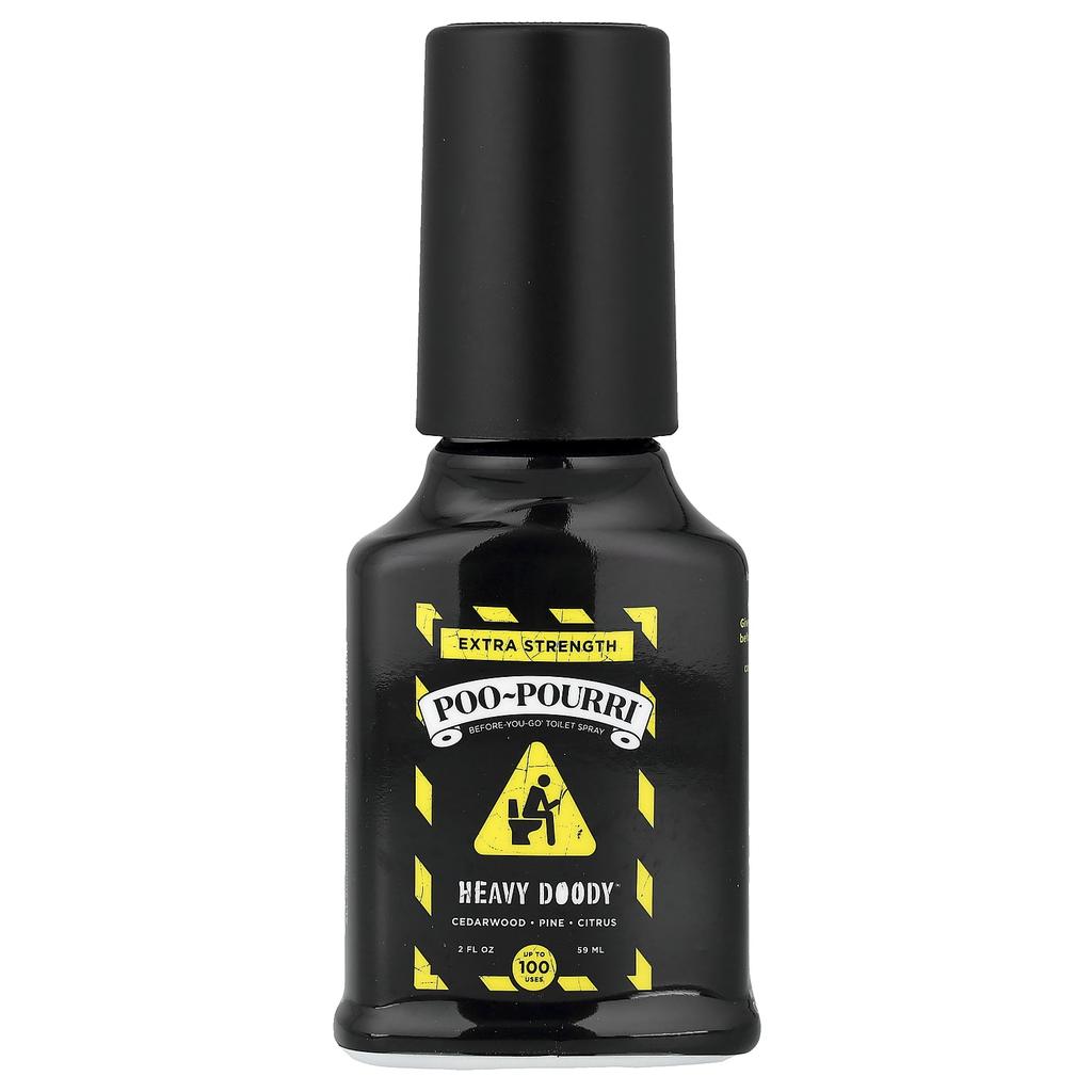 Poo-Pourri, Спрей для туалета Before-You-Go®, Heavy Doody®, Кедр, Сосна, Цитрус, 2 жидких унции (59 мл)