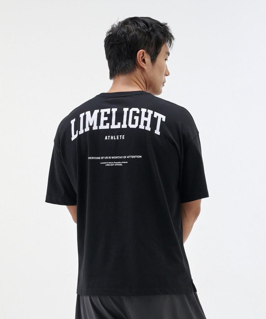 LIMELIGHT APPAREL Охлаждающая оверсайз футболка Limelight с логотипом на спине (Черно-белый)