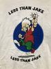 Хлопковая белая футболка унисекс Less Than Jake S-3XL