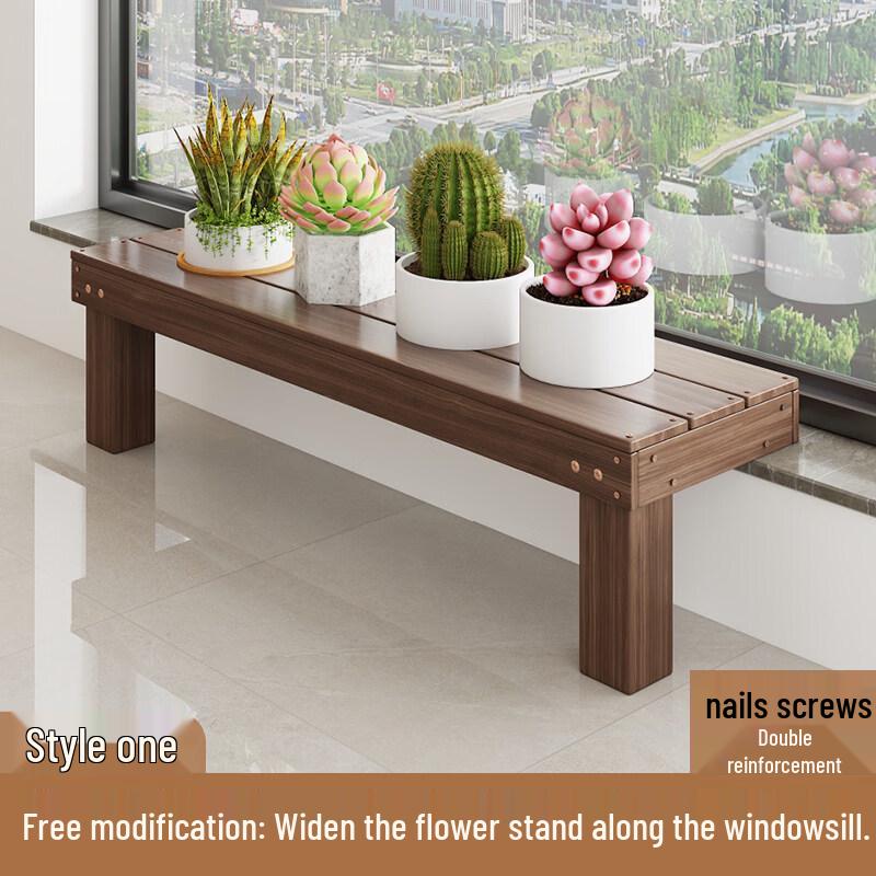 Bamboo Ladder Flower Pot Stand