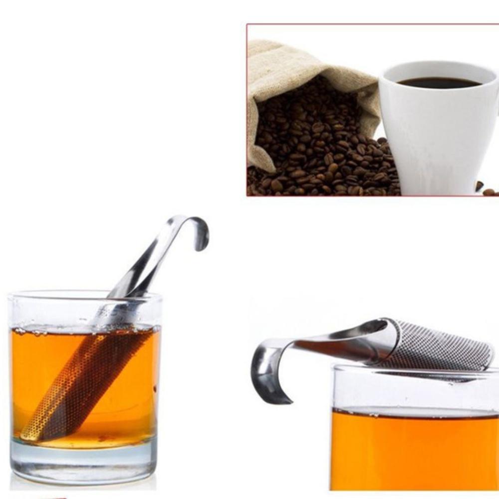3 шт. ситечко для чая, заварочная трубка из нержавеющей стали, дизайн сенсорного держателя, инструмент, чайная ложка, фильтр для заварки, многоразовые ситечки для чая