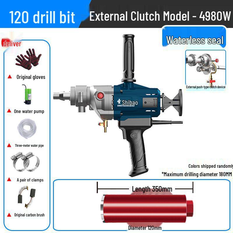 Metabo High-Power Handheld Electric Diamond Core Drill for Concrete