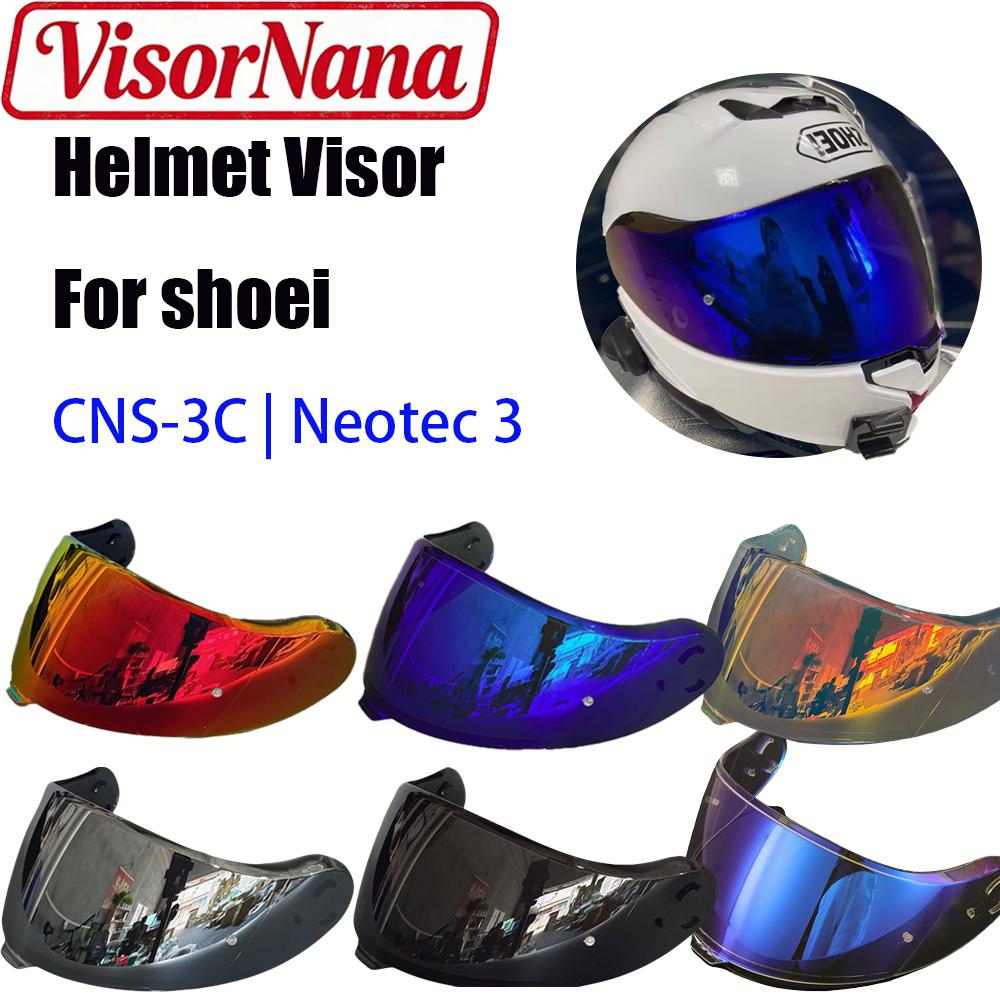 For SHOEI Neotec 3 CNS-3C Helmet Visor Lens Windshield Sunshade Replacement Shield Casco Moto Accessories CapacetesSpeed Sensors 6