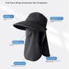 Дышащая защитная маска для лица, защитная от ультрафиолета, повседневная защитная шляпа для лица и шеи для мужчин/женщин