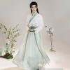 Мужской Костюм Косплея Hanfu в Стиле Wei-Jin, Традиционный Китайский Hanfu, Ученый, Рисунок Тушью