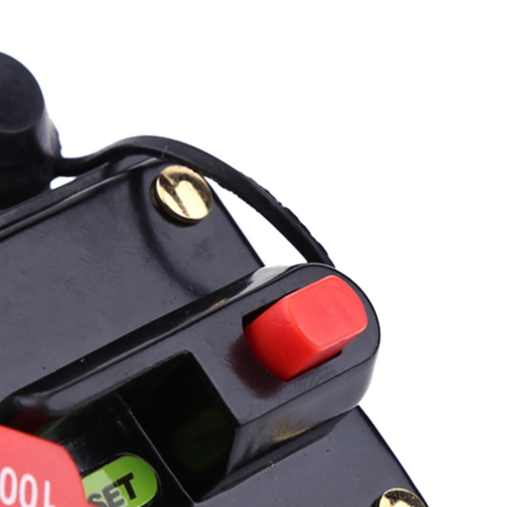 Hilitand Автоматический выключатель постоянного тока Переключатель сброса Предохранитель сброса 80-300A Автоматический выключатель для автомобиля мотоцикла (100A)