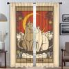 Heliocat Blackout Curtain for Room 2 Panel Partition Modern Living Room Curtains Home Interior Curtains Shades Tulle for Bedroom