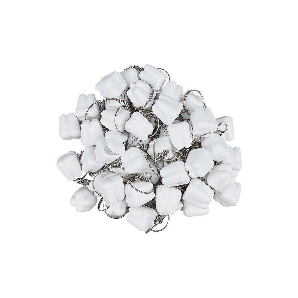 10 шт., форма зуба с брелком, детская коробка для молочных зубов, коробки для детских зубов, детский сувенирный контейнер для зубов, подарок для новорожденного