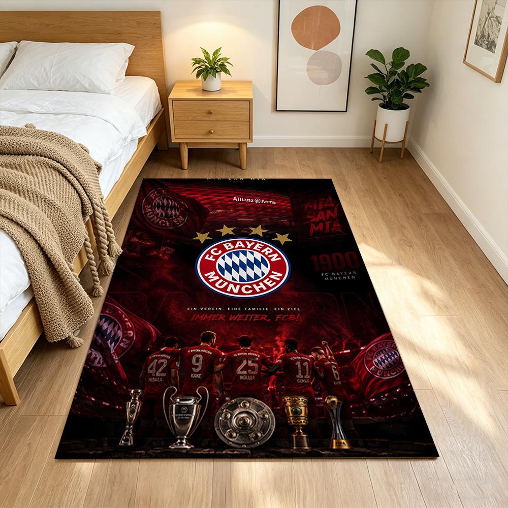 Bayern Munich Glory Carpet Perfect for Living Rooms Dining Room Balcony Kitchen Antislip Carpet Anime Office Decor Wedding Party Gift