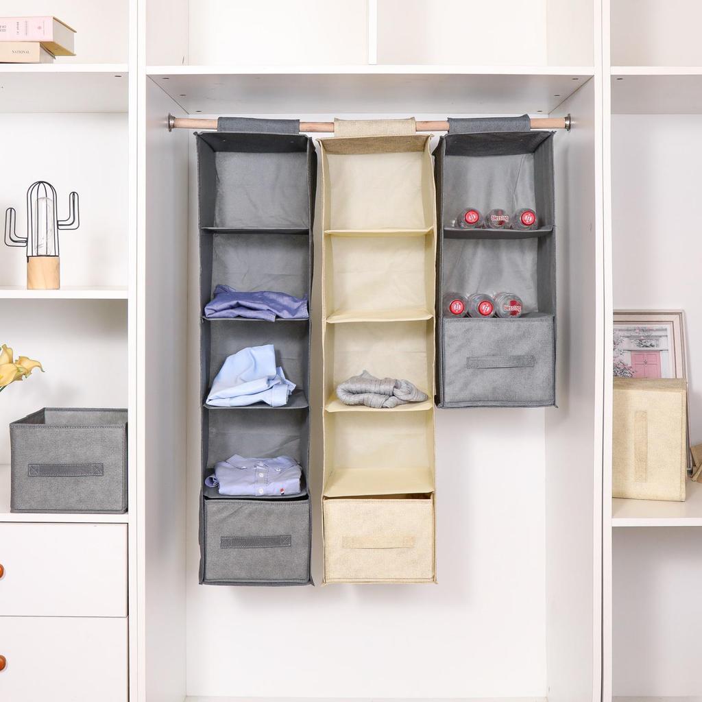 Multi-Layer Hanging Wardrobe Organizer for Clothes Storage