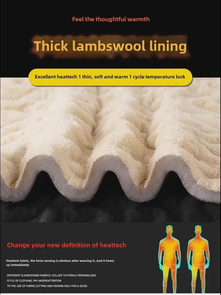 Мужской бархатный теплый жилет больших размеров - осенне-зимний жилет из крепа-твила без рукавов