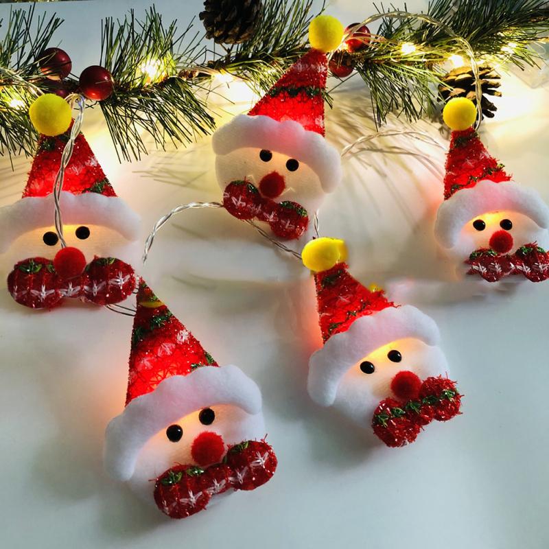 Christmas Snowman Led String Light Energy-saving Christmas Tree Lantern Ornaments For Home